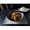 Kid's plate - chicken with yellow curry served with rice