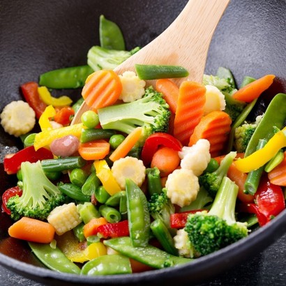 Petite assiette de légumes sautés